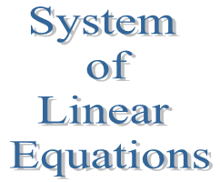 6. System of Linear Equations