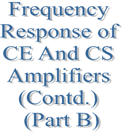 39. Frequency Response of CE And CS Amplifiers (Contd.) (Part B)