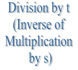 8. Division by t (Inverse of Multiplication by s)