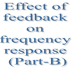 96. Effect of feedback on frequency response (Part-B)