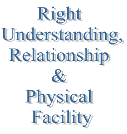 6. Right Understanding, Relationship & Physical Facility