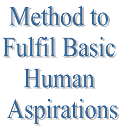 5. Method to Fulfil Basic Human Aspirations